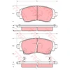 Image de Kit De Plaquettes De Frein, Frein À Disque Cotec Gdb3333 Trw Trw Gdb3333 Toyota