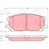 Image de Kit De Plaquettes De Frein, Frein À Disque Cotec Gdb3338 Trw Trw Gdb3338 Lexus