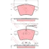 Image de Kit De Plaquettes De Frein, Frein À Disque Cotec Gdb1556 Trw Trw Gdb1556 Volkswagen