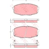 Image de Kit De Plaquettes De Frein, Frein À Disque Cotec Gdb3342 Trw Trw Gdb3342 Kia