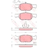 Image de Kit De Plaquettes De Frein, Frein À Disque Gdb1564 Trw Trw Gdb1564 Fiat