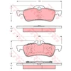 Image de Kit De Plaquettes De Frein, Frein À Disque Cotec Gdb1561 Trw Trw Gdb1561
