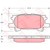 Image de Kit De Plaquettes De Frein, Frein À Disque Cotec Gdb3339 Trw Trw Gdb3339 Lexus