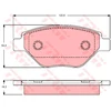 Image de Kit De Plaquettes De Frein, Frein À Disque Cotec Gdb1571 Trw Trw Gdb1571 Renault