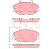 Image de Kit De Plaquettes De Frein, Frein À Disque Gdb1573 Trw Trw Gdb1573 Ford