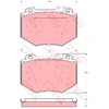 Image de Kit De Plaquettes De Frein, Frein À Disque Gdb1575 Trw Trw Gdb1575 Mercedes-Benz