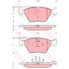Image de Kit De Plaquettes De Frein, Frein À Disque Cotec Gdb1577 Trw Trw Gdb1577 Bmw