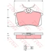 Image de Kit De Plaquettes De Frein, Frein À Disque Cotec Gdb1578 Trw Trw Gdb1578 Audi