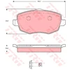 Image de Kit De Plaquettes De Frein, Frein À Disque Cotec Gdb1593 Trw Trw Gdb1593 Lancia