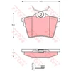 Image de Kit De Plaquettes De Frein, Frein À Disque Cotec Gdb1596 Trw Trw Gdb1596 Citroen;Peugeot