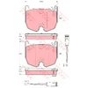 Image de Kit De Plaquettes De Frein, Frein À Disque Gdb1599 Trw Trw Gdb1599 Mercedes-Benz