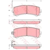 Image de Kit De Plaquettes De Frein, Frein À Disque Gdb3362 Trw Trw Gdb3362 Nissan