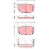 Image de Kit De Plaquettes De Frein, Frein À Disque Gdb3368 Trw Trw Gdb3368 Kia