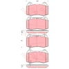 Image de Kit De Plaquettes De Frein, Frein À Disque Gdb3381 Trw Trw Gdb3381 Nissan