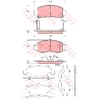 Image de Kit De Plaquettes De Frein, Frein À Disque Gdb3376 Trw Trw Gdb3376 Honda