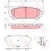 Image de Kit De Plaquettes De Frein, Frein À Disque Cotec Gdb3395 Trw Trw Gdb3395 Subaru