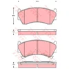 Image de Kit De Plaquettes De Frein, Frein À Disque Gdb3391 Trw Trw Gdb3391 Nissan