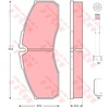 Image de Kit De Plaquettes De Frein, Frein À Disque Gdb3385 Trw Trw Gdb3385 Nissan