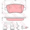 Image de Kit De Plaquettes De Frein, Frein À Disque Cotec Gdb1637 Trw Trw Gdb1637 Fiat