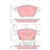 Image de Kit De Plaquettes De Frein, Frein À Disque Gdb3400 Trw Trw Gdb3400 Mazda