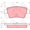 Image de Kit De Plaquettes De Frein, Frein À Disque Gdb1656 Trw Trw Gdb1656 Abarth;Fiat