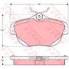 Image de Kit De Plaquettes De Frein, Frein À Disque Gdb1664 Trw Trw Gdb1664 Citroen