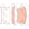 Image de Kit De Plaquettes De Frein, Frein À Disque Gdb1661 Trw Trw Gdb1661 Audi
