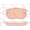 Image de Kit De Plaquettes De Frein, Frein À Disque Gdb1669 Trw Trw Gdb1669 Citroen;Peugeot