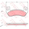Image de Kit De Plaquettes De Frein, Frein À Disque Gdb1680 Trw Trw Gdb1680 Aixam