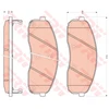 Image de Kit De Plaquettes De Frein, Frein À Disque Cotec Gdb3433 Trw Trw Gdb3433 Kia