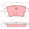 Image de Kit De Plaquettes De Frein, Frein À Disque Cotec Gdb1692 Trw Trw Gdb1692 Citroen