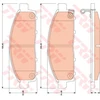 Image de Kit De Plaquettes De Frein, Frein À Disque Cotec Gdb3435 Trw Trw Gdb3435 Mitsubishi