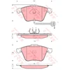 Image de Kit De Plaquettes De Frein, Frein À Disque Gdb1689 Trw Trw Gdb1689 Audi