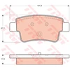 Image de Kit De Plaquettes De Frein, Frein À Disque Gdb1714 Trw Trw Gdb1714 Opel