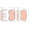 Image de Kit De Plaquettes De Frein, Frein À Disque Cotec Gdb3438 Trw Trw Gdb3438 Honda