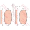 Image de Kit De Plaquettes De Frein, Frein À Disque Cotec Gdb1706 Trw Trw Gdb1706 Lancia