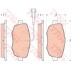 Image de Kit De Plaquettes De Frein, Frein À Disque Cotec Gdb1707 Trw Trw Gdb1707 Lancia
