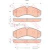 Image de Kit De Plaquettes De Frein, Frein À Disque Gdb3440 Trw Trw Gdb3440 Nissan
