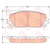 Image de Kit De Plaquettes De Frein, Frein À Disque Gdb3459 Trw Trw Gdb3459 Toyota