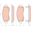 Image de Kit De Plaquettes De Frein, Frein À Disque Cotec Gdb3445 Trw Trw Gdb3445 Honda