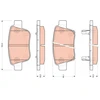 Image de Kit De Plaquettes De Frein, Frein À Disque Gdb3456 Trw Trw Gdb3456 Toyota
