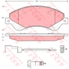 Image de Kit De Plaquettes De Frein, Frein À Disque Cotec Gdb1723 Trw Trw Gdb1723 Ford
