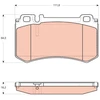 Image de Kit De Plaquettes De Frein, Frein À Disque Gdb1735 Trw Trw Gdb1735 Mercedes-Benz