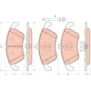 Image de Kit De Plaquettes De Frein, Frein À Disque Cotec Gdb1737 Trw Trw Gdb1737 Mercedes-Benz