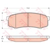 Image de Kit De Plaquettes De Frein, Frein À Disque Cotec Gdb3464 Trw Trw Gdb3464 Mitsubishi;Toyota