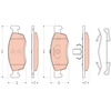 Image de Kit De Plaquettes De Frein, Frein À Disque Cotec Gdb1749 Trw Trw Gdb1749 Dacia;Renault