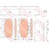 Image de Kit De Plaquettes De Frein, Frein À Disque Gdb3470 Trw Trw Gdb3470 Subaru