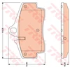 Image de Kit De Plaquettes De Frein, Frein À Disque Gdb1757 Trw Trw Gdb1757 Porsche