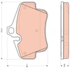 Image de Kit De Plaquettes De Frein, Frein À Disque Gdb1758 Trw Trw Gdb1758 Porsche