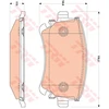 Image de Kit De Plaquettes De Frein, Frein À Disque Gdb1769 Trw Trw Gdb1769 Audi